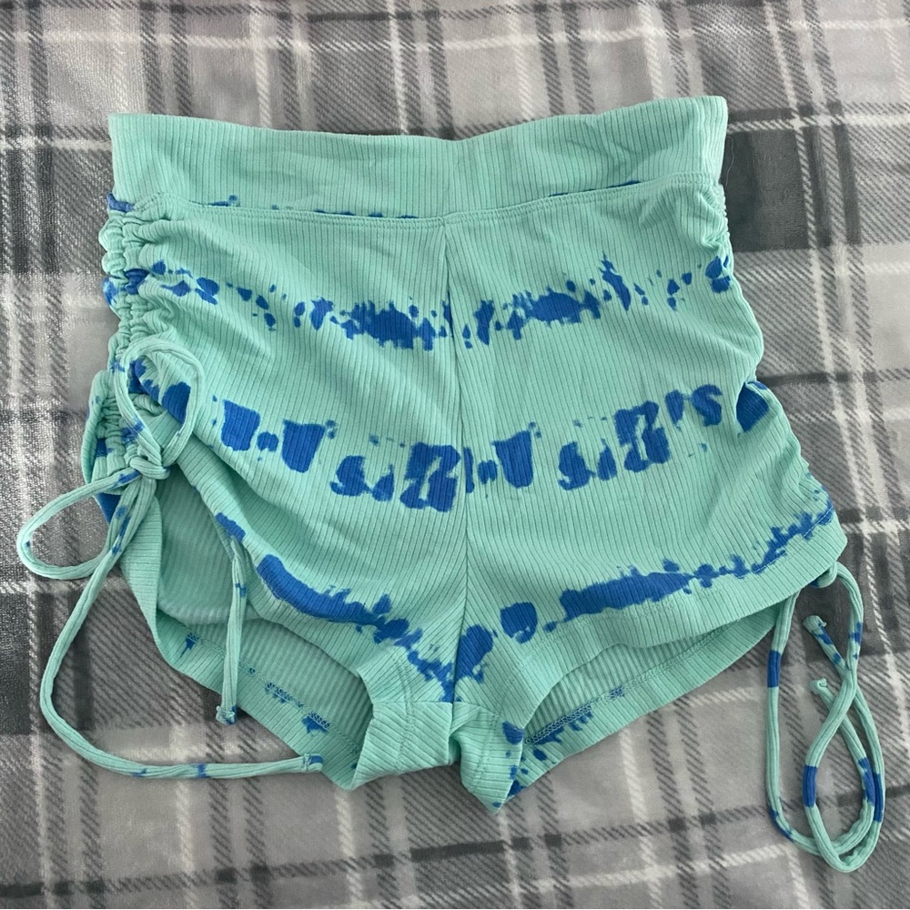 Blue Tie-Dye Women's Shorts